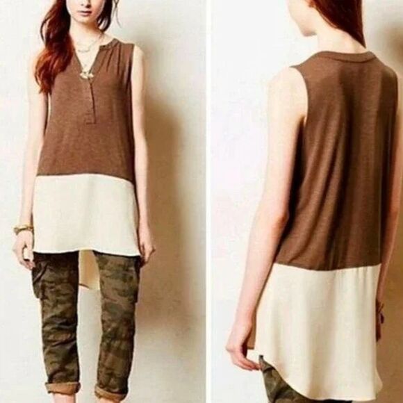 Anthropologie Split Tone Tank (S) - Picture 9 of 9